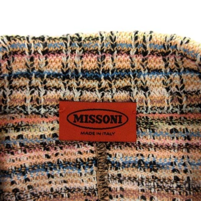 MISSONI(ミッソーニ)のミッソーニ テーラードジャケット シングル リネン混 48 L マルチカラー レディースのジャケット/アウター(その他)の商品写真