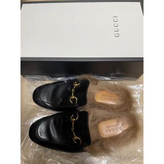 プリンスタウン〕Gucci リ・エディション ウィメンズ レザー スリッパ プリンスタウン〕Gucci リ・エディション ウィメンズ レザー スリッパ