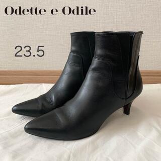 オデットエオディール(Odette e Odile)の【専用】  オデットエオディール ショートブーツ  ブラック 黒 23.5(ブーツ)