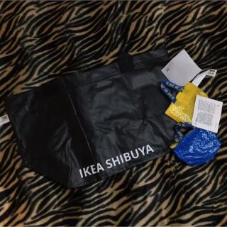 イケア(IKEA)の【まゆ様専用】IKEAイケア渋谷☆キャリーバッグ★黒★新品未使用(エコバッグ)