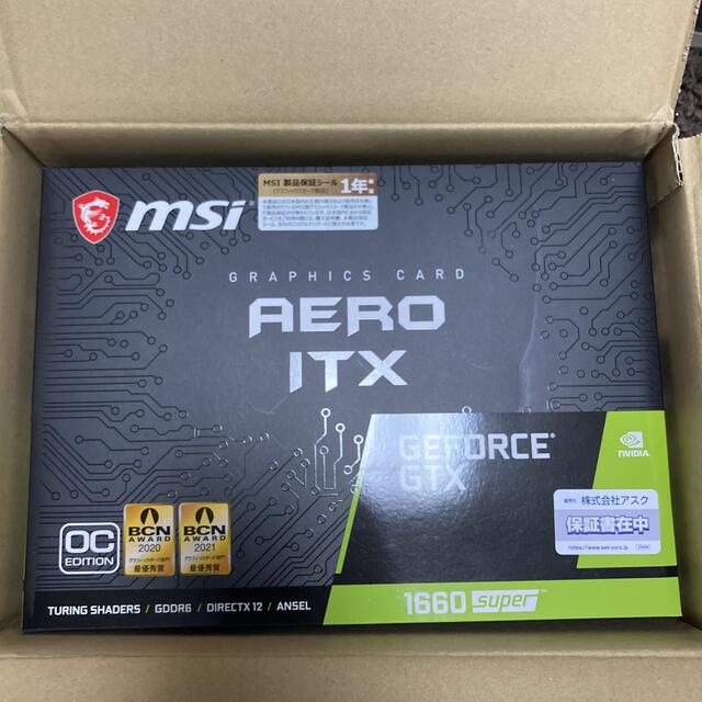 新品未開封品　GTX1660 super msi AERO ITXPC/タブレット