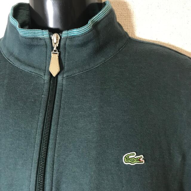 LACOSTE(ラコステ)のLACOSTE ラコステ ロゴ刺繍 フルジップ スウェット トレーナー　M メンズのトップス(スウェット)の商品写真