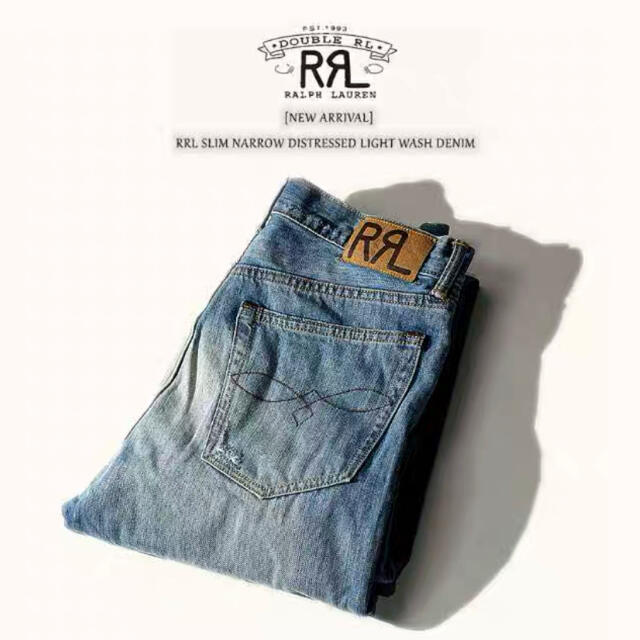 RRL slim narrow distressed jean  サイズ31