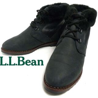 エルエルビーン(L.L.Bean)の英国製 エルエルビーン L.L.Bean裏ボア スエードブーツ 23-23.5(ブーツ)