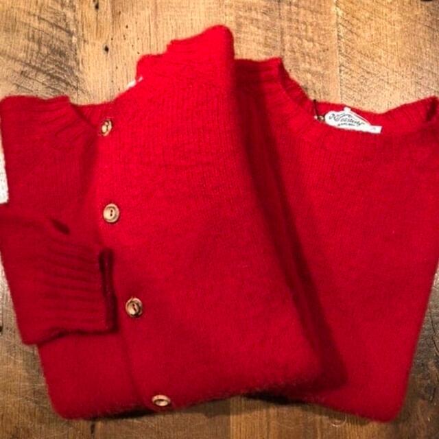 BEAMS BOY(ビームスボーイ)のビームスボーイ シェットランド　シャギー クルーネック ニット red レディースのトップス(ニット/セーター)の商品写真