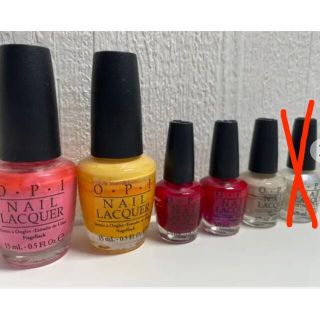 オーピーアイ(OPI)の【今なら花のシール付き！】OPI5種(マニキュア)