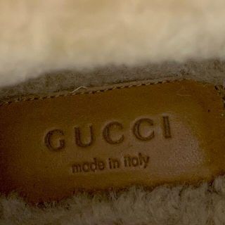 Gucci - 3566 グッチ ホースビット 千鳥格子柄 ムートンブーツ レッド
