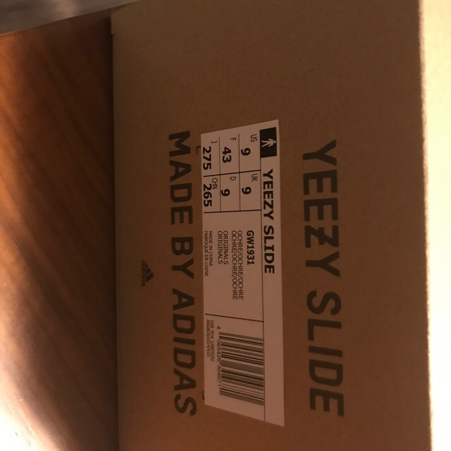 adidas YEEZY SLIDE "OCHRE" gw1931 27.5cm 2