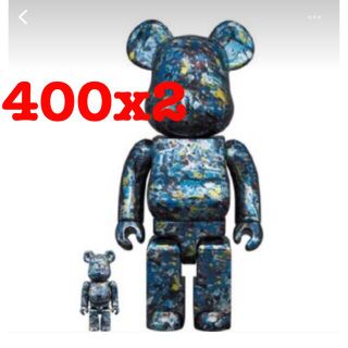 メディコムトイ(MEDICOM TOY)のbe@rbrick jackson pollock CHROME 400(フィギュア)