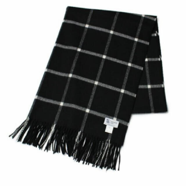美品 Johnstons ジョンストンズ 大判カシミヤストール 黒 美品 Johnstons ジョンストンズ 大判カシミヤストール 黒