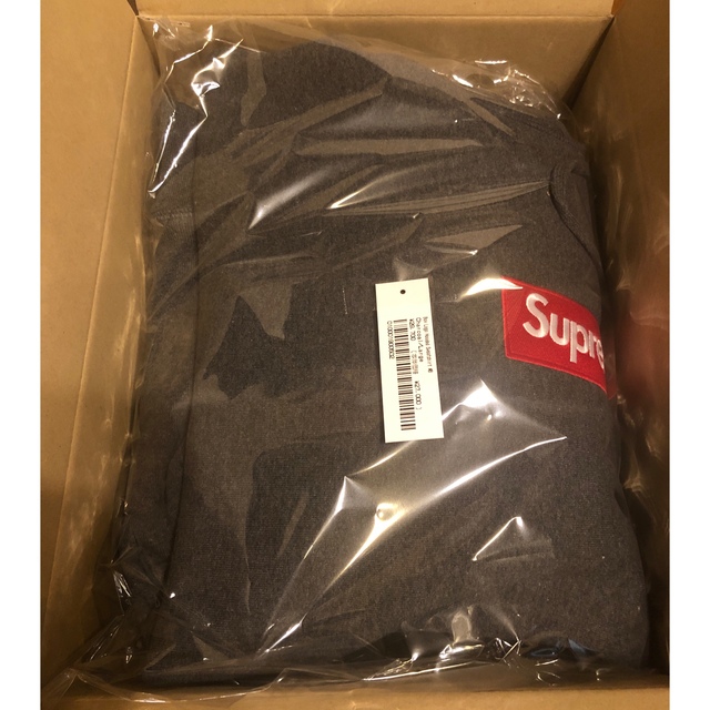 Supreme(シュプリーム)のBox Logo Hooded Charcoal L メンズのトップス(パーカー)の商品写真