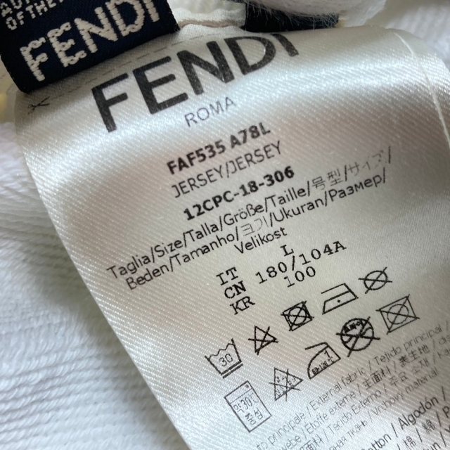 フェンディ  fendi 未使用 Tシャツ メッシュ ロゴ FF柄 ブラック