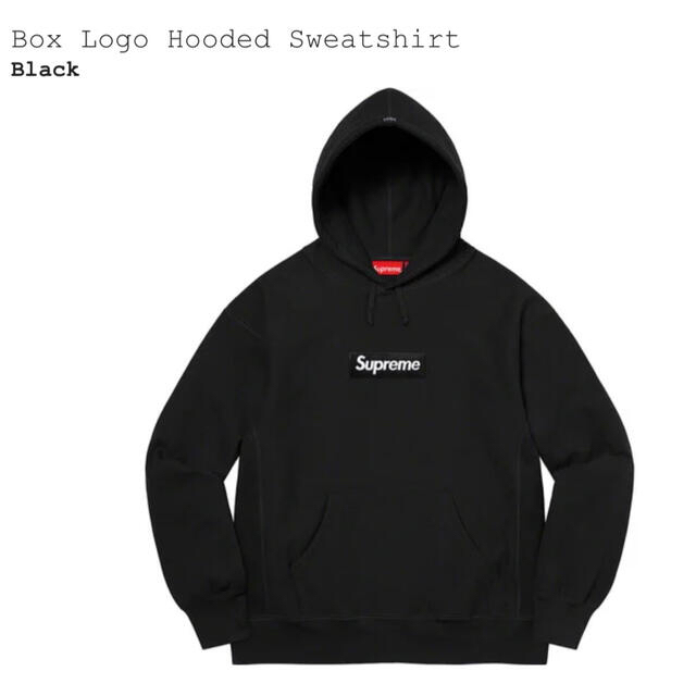 Supreme - Supreme Box Logo Hooded Sweatshirt 黒L