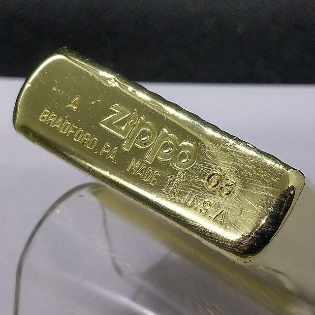 ZIPPO(ジッポー)の№784 ZIPPO ジャンク ダイヤカット 真鍮無垢 ジッポー 【A 03】 メンズのファッション小物(タバコグッズ)の商品写真