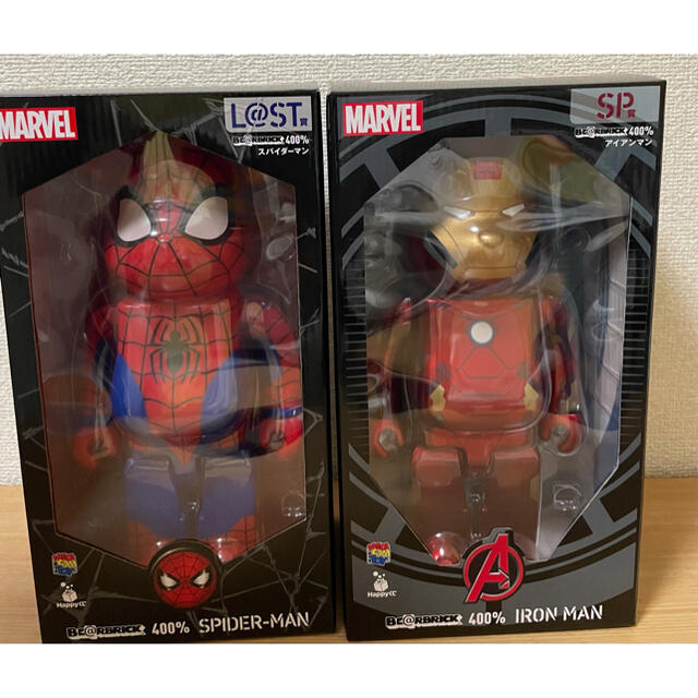 MARVEL(マーベル)のbearbrick marvel happyくじ　ハッピーくじ　400%  エンタメ/ホビーのおもちゃ/ぬいぐるみ(キャラクターグッズ)の商品写真