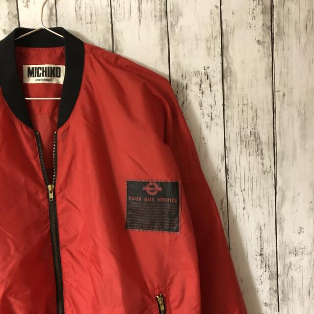 MICHIKO LONDON(ミチコロンドン)のミチコロンドンコシノ 90s ビッグプリント レッドカラー ナイロンジャケット  メンズのジャケット/アウター(ナイロンジャケット)の商品写真