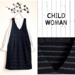 チャイルドウーマン(CHILD WOMAN)のCHILD WOMAN秋冬起毛ノースリワンピース　ジャンスカワンピース(ひざ丈ワンピース)