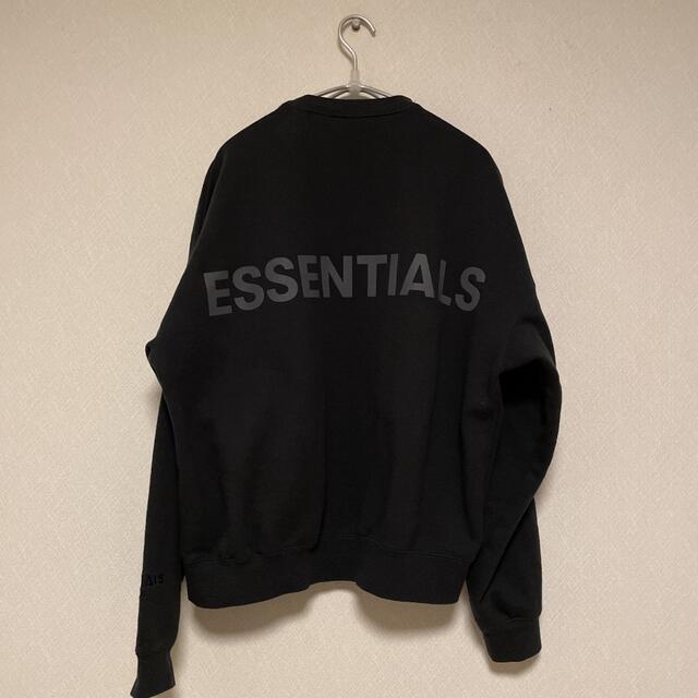 ブラック表記サイズFEAR OF GOD F.O.G ESSENTIALS クルーネックS