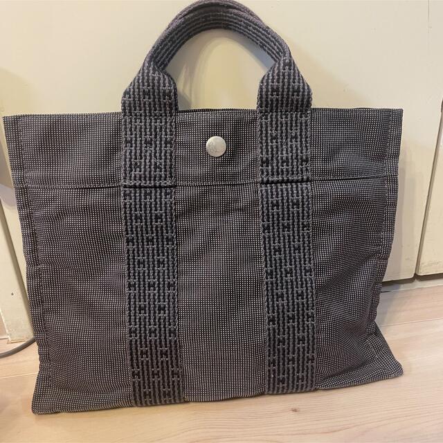 海外最新 HERMES エルメス エールライン MM トートバッグ グレー