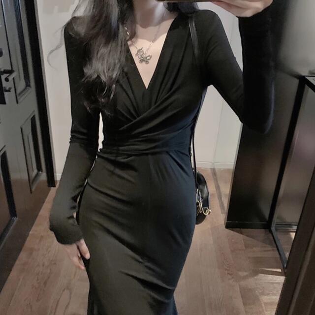 新品未使用タグ付】Ruffle Wrap Rib Knit Dress | www.otoch.edu.mn