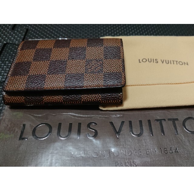 LOUIS VUITTON(ルイヴィトン)の名刺入 ルイヴィトン ダミエ・エベヌ アンヴェロップ・カルト・ドゥ・ヴィジット レディースのファッション小物(名刺入れ/定期入れ)の商品写真