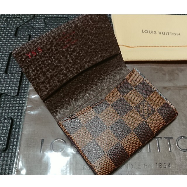 LOUIS VUITTON(ルイヴィトン)の名刺入 ルイヴィトン ダミエ・エベヌ アンヴェロップ・カルト・ドゥ・ヴィジット レディースのファッション小物(名刺入れ/定期入れ)の商品写真