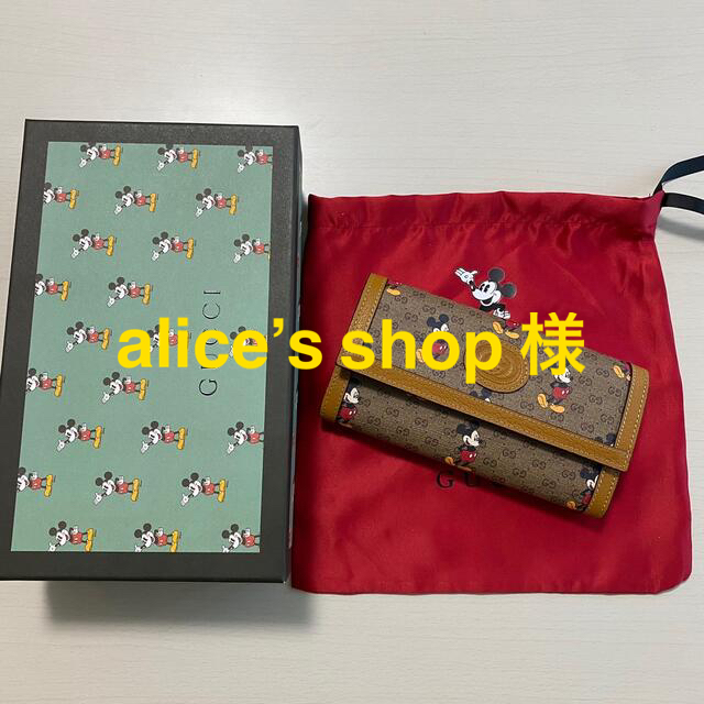 Gucci(グッチ)のGUCCI 長財布　財布　ミッキー　グッチ メンズのファッション小物(長財布)の商品写真