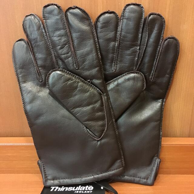 にょろエモン様専用BROOKS BROTHERSレザーグローブ【ダークブラウン】