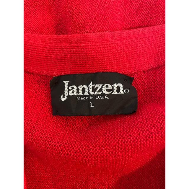 80s USA製 Jantzen アクリルカーディガン L VINTAGE