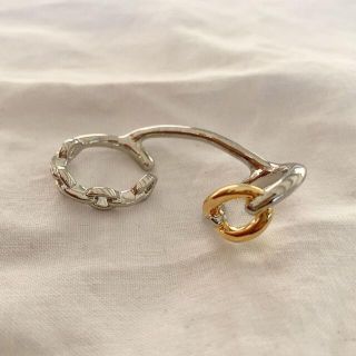 トゥデイフル(TODAYFUL)のcontrast double earcuff No.517(イヤーカフ)