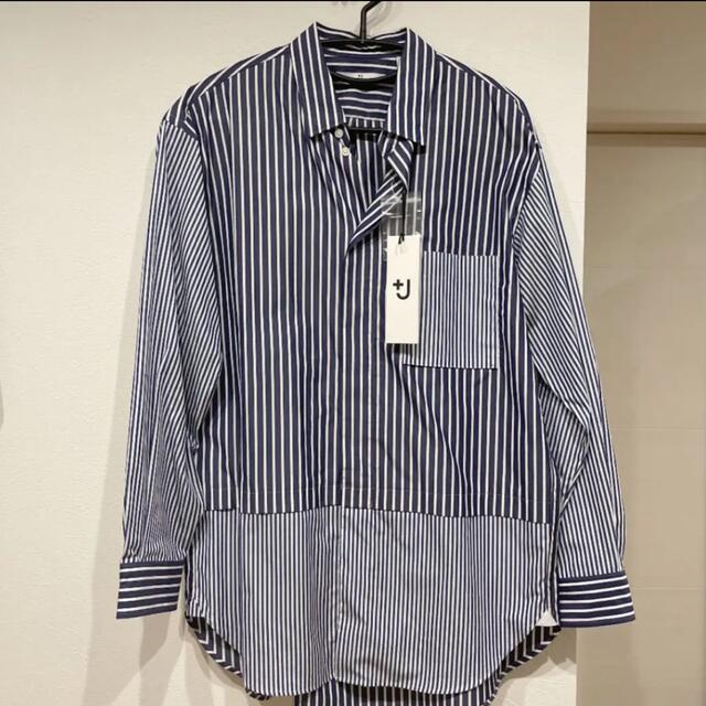 UNIQLO(ユニクロ)の新品タグ付き★ ユニクロ+J ジルサンダースーピマコットンオーバーサイズシャツ メンズのトップス(シャツ)の商品写真