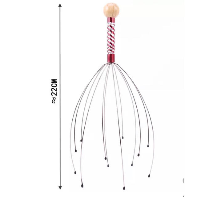 タコ型頭皮マッサージ器 スカルプケア ヘッドスパメタルシャワーストレス解消！ コスメ/美容のヘアケア/スタイリング(スカルプケア)の商品写真
