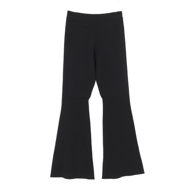 clane クラネ BASIC KNIT FLARE PANTS ブラック 0 - カジュアルパンツ