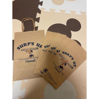 スヌーピー(SNOOPY)の日焼けスヌーピー　Hawaii ショップ袋(ショップ袋)