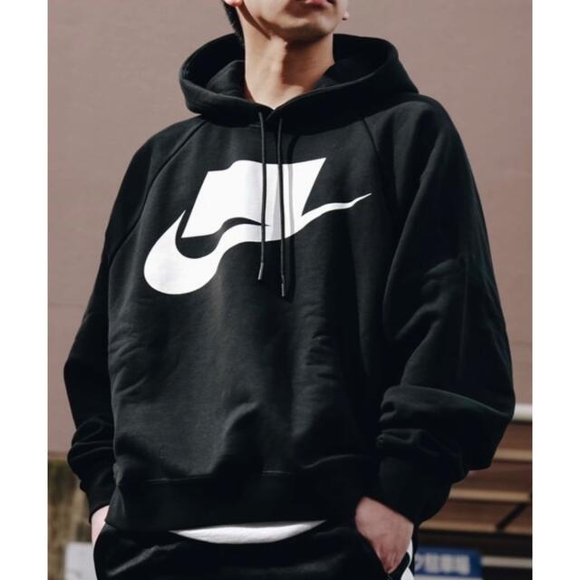 NIKE ルーズフィット パーカー hoodie ブラック サイズLオーバーサイズ