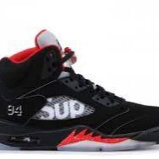 シュプリーム(Supreme)のJordan 5 Retro Supreme Black(スニーカー)