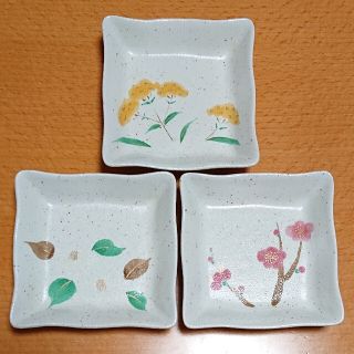 タチキチ(たち吉)のたち吉　彩四季　取り分け皿3枚セット(食器)