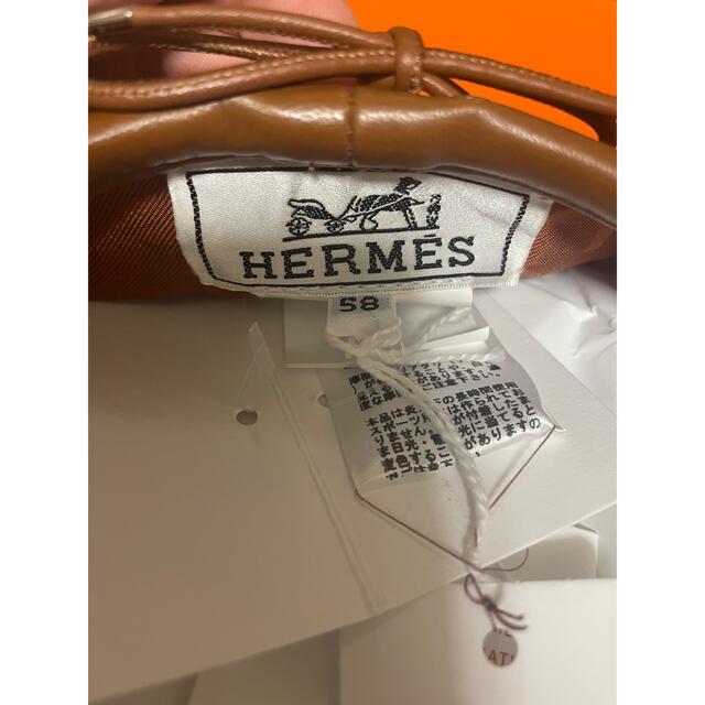 Hermes(エルメス)の【定価以下】エルメス HERMES ベレー帽 サントノーレチャーム ブラウン レディースの帽子(ハンチング/ベレー帽)の商品写真