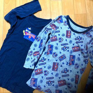 ディズニー(Disney)のDisney ミッキー　130 2枚セット　長袖(Tシャツ/カットソー)