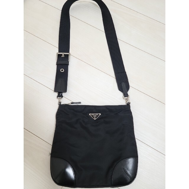 PRADA◇BT0326/TESSUTO LIGHT/ショルダーバッグ/ナイロン/BLK emob.ma