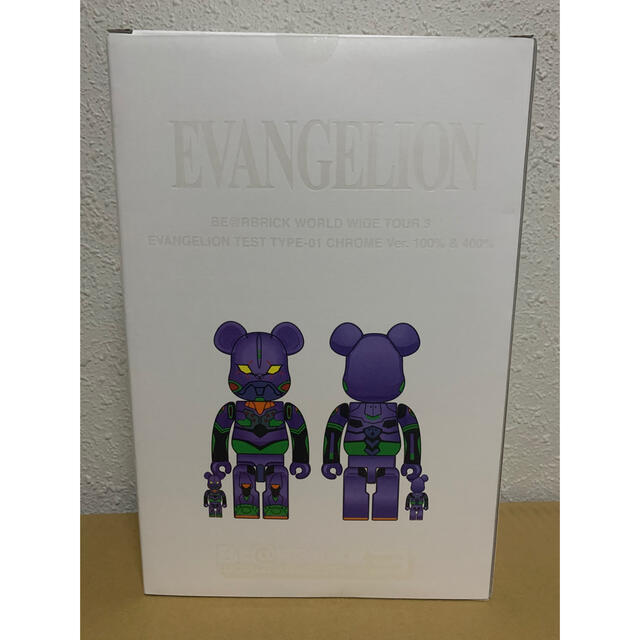 BE@RBRICK エヴァンゲリオン初号機 CHROME 100% & 400% BE@RBRICK エヴァンゲリオン初号機 CHROME 100% & 400%