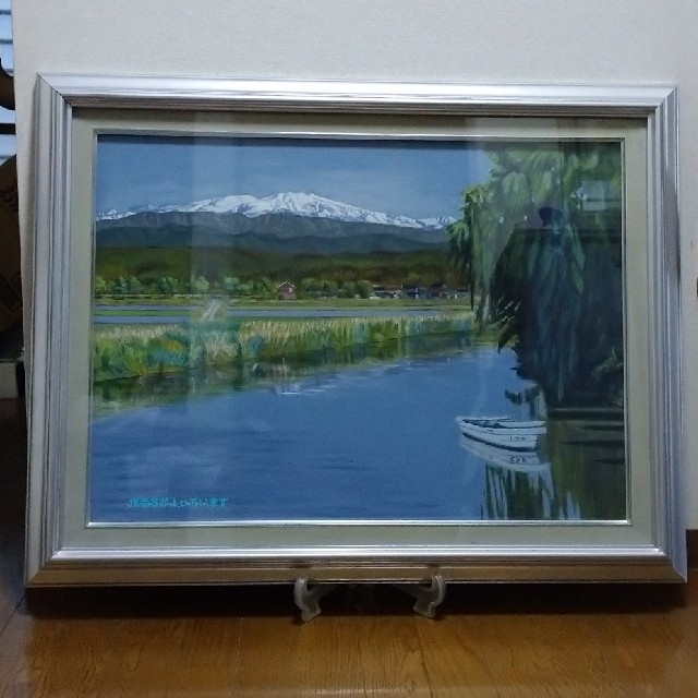 ダブル/ミストブルー 白山 絵画 油絵 | www.tegdarco.com