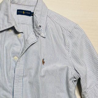 ポロラルフローレン(POLO RALPH LAUREN)のラルフローレン シャツ ボーダー ライトブルー(シャツ/ブラウス(半袖/袖なし))