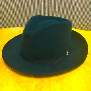 ボルサリーノ(Borsalino)の【稀少カラー】ステットソン　ストラトライナー　ハット　帽子　ブルーグリーン　(ハット)