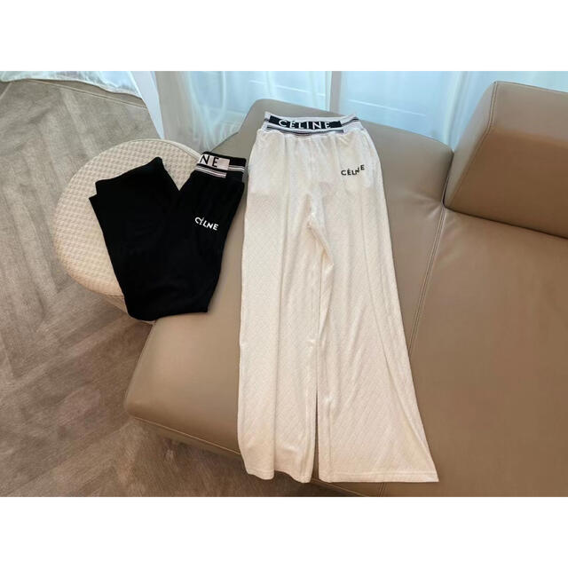 CELINE セリーヌ スラックス レディース カジュアル 白パンツ 注目の