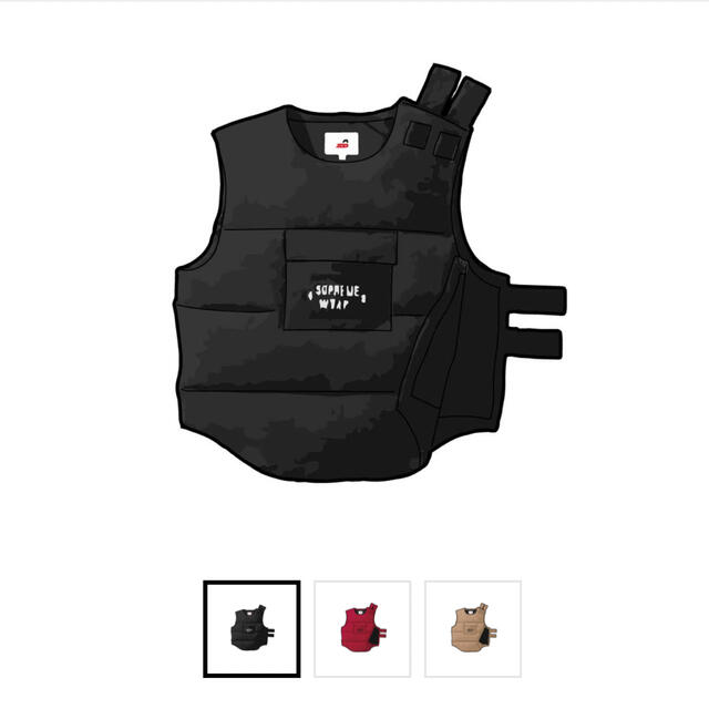 Supreme(シュプリーム)のTactical Down Vest Black メンズのジャケット/アウター(ダウンベスト)の商品写真