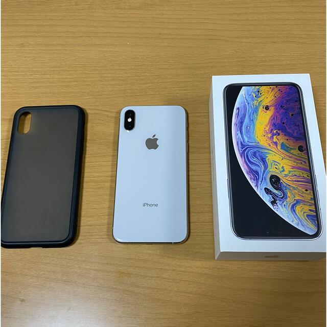 iPhone Xs Silver 64 GB docomo カバー&フィルム付き 【お気に入り ...