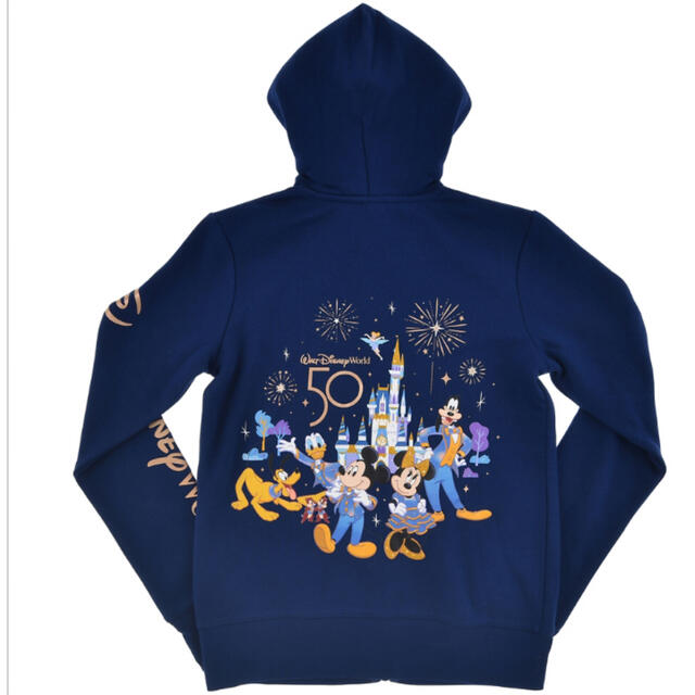 【新品】WDW 50周年 ⭐️ ディズニーキャラクター パーカー バックプリント