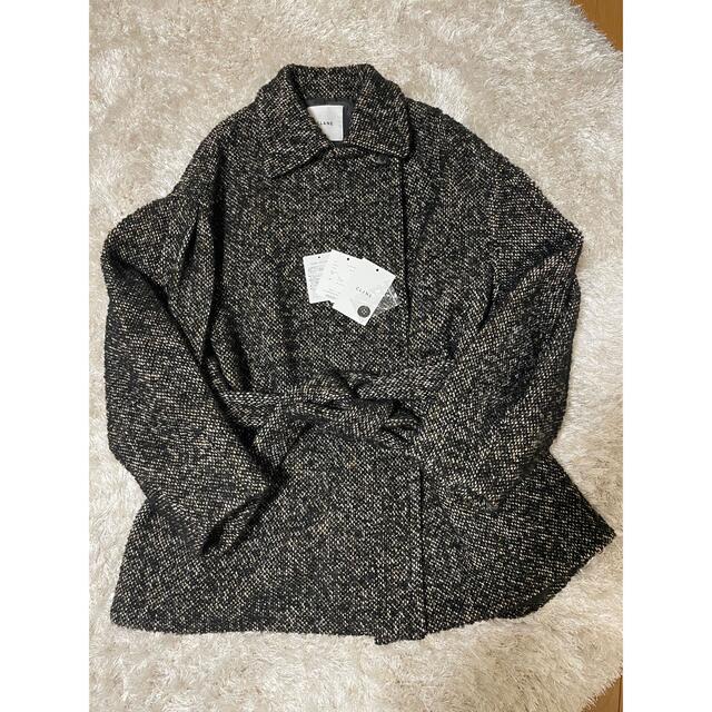 STUDIOUS(ステュディオス)のCLANE クラネ　MIX LOOP TWEED BOX COAT レディースのジャケット/アウター(ブルゾン)の商品写真