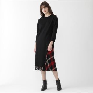 バーバリーブルーレーベル(BURBERRY BLUE LABEL)の【Blue Lab:EZUMi】クリアーポンチ２WAYカットソーワンピース(ロングワンピース/マキシワンピース)